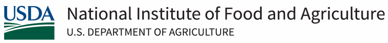 Logo for the USDA National Institute of Food and Agriculture