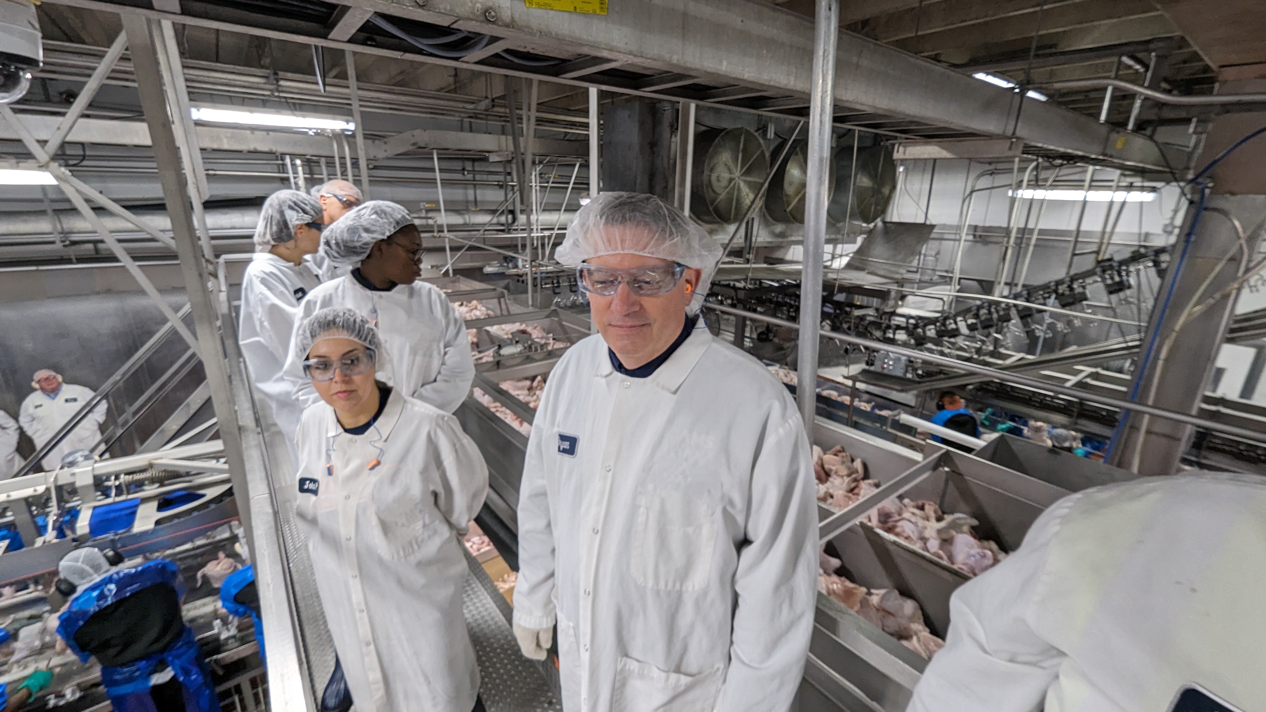 Industrial and Systems team members at a Peco Processing Plant